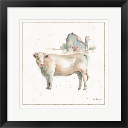 Framed Farm Friends VIII Print