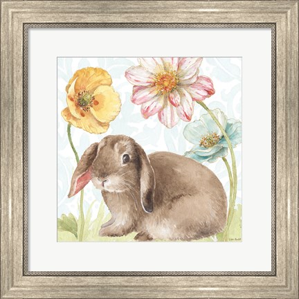 Framed Spring Softies Bunnies III Print