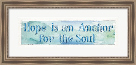 Framed Sea Life Sentiment II Print