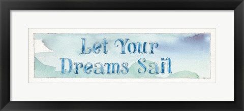 Framed Sea Life Sentiment I Print