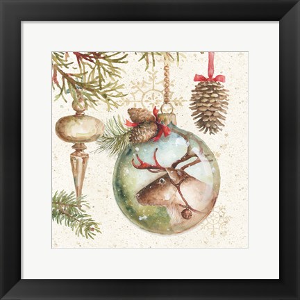 Framed Woodland Holiday III Print