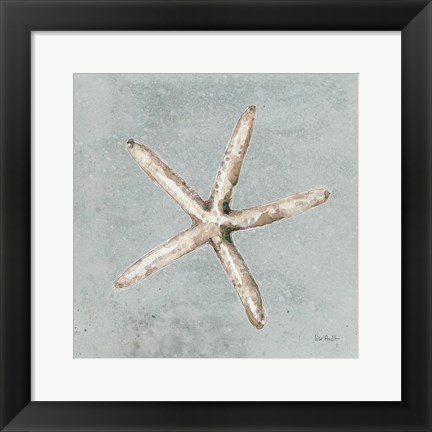 Framed Sand and Seashells III Print