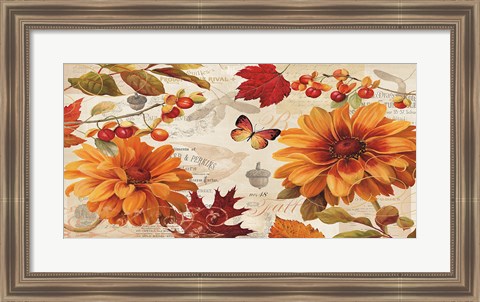 Framed Fall in Love Stretched Print