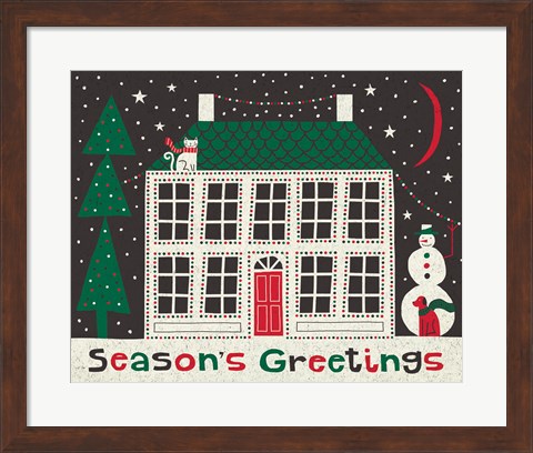 Framed Jolly Holiday Home Print