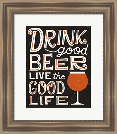 Framed Craft Beer III Print