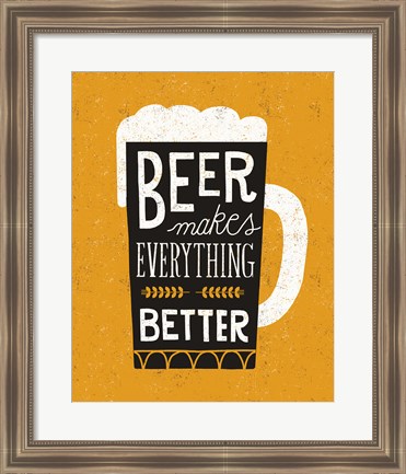 Framed Craft Beer II Print