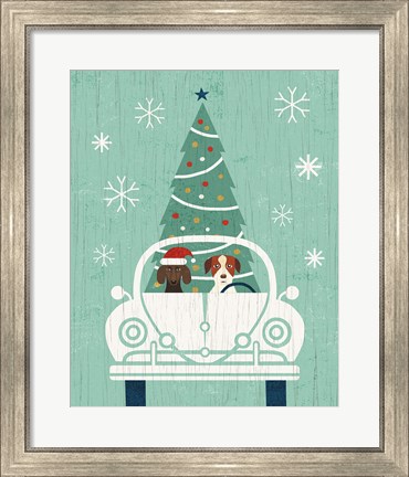 Framed Holiday on Wheels XIII Print