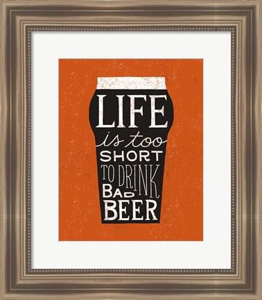 Framed Craft Beer I Print