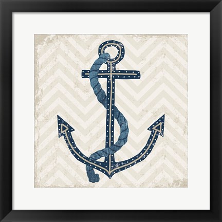 Framed Nautical Anchor Print