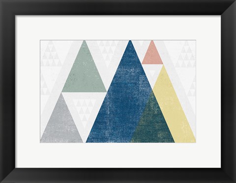 Framed Mod Triangles I Soft Print