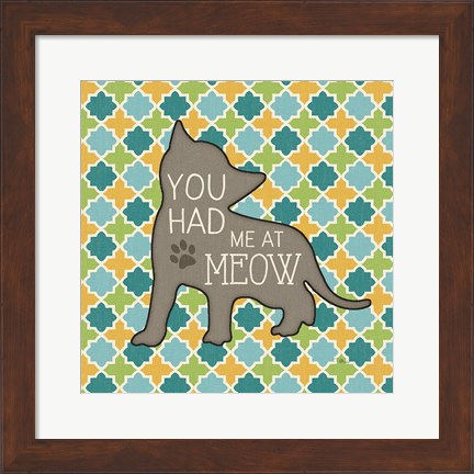 Framed Cat Sayin II Print