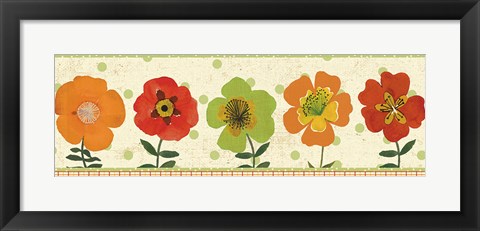 Framed Garden Brights Spice III Print