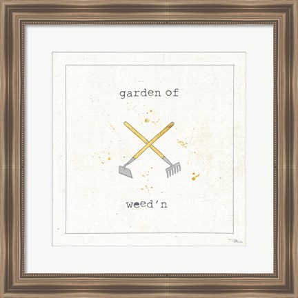 Framed Garden Notes VIII Print