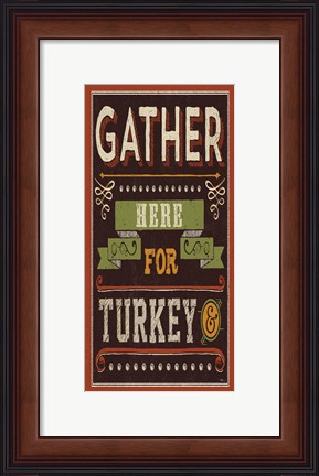 Framed Give Thanks I Print