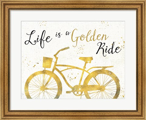 Framed Golden Ride III Print