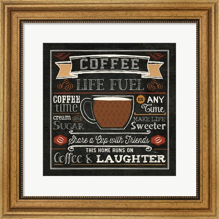 Framed Java Talk I Print