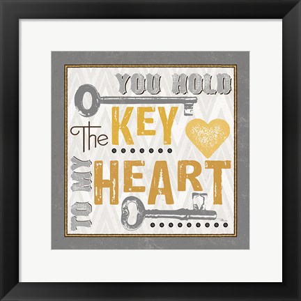 Framed Lock Your Love II Print