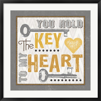 Framed Lock Your Love II Print