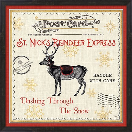 Framed North Pole Express IV Print