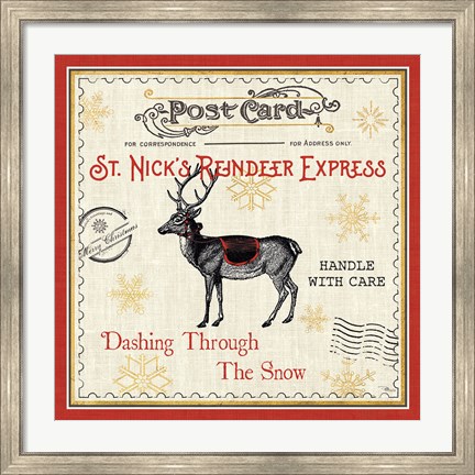 Framed North Pole Express IV Print