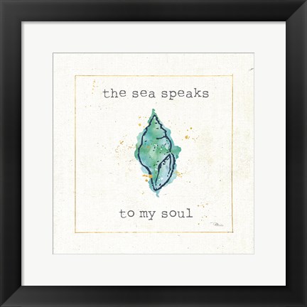 Framed Sea Treasures VI Print