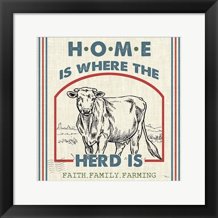 Framed Sweet Farmhouse IV Print