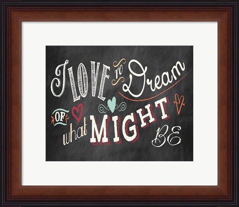 Framed You and Me II Color Print