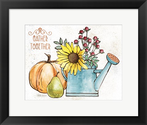 Framed October Garden I Print