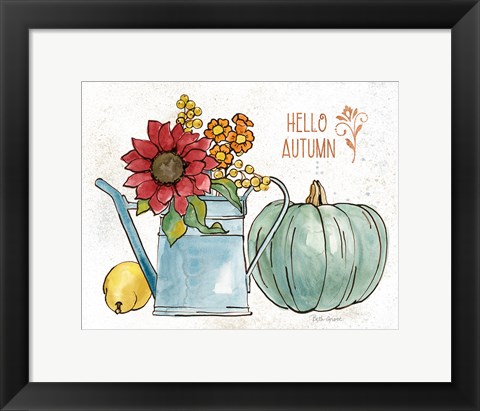 Framed October Garden IV Print