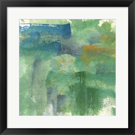 Framed Blue Accent II Print