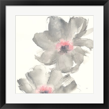 Framed Gray Blush Cosmos II Print