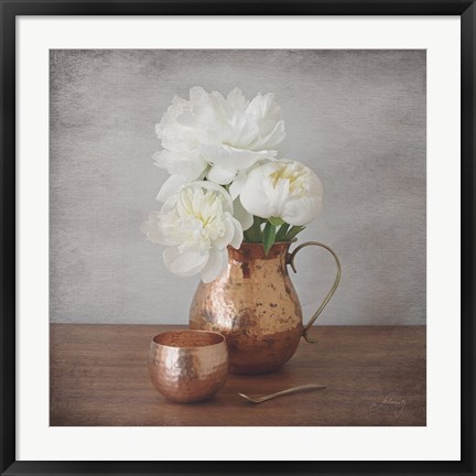 Framed Vintage Peony Dreams III Print