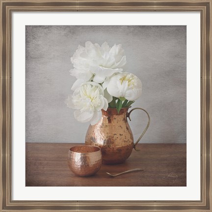 Framed Vintage Peony Dreams III Print