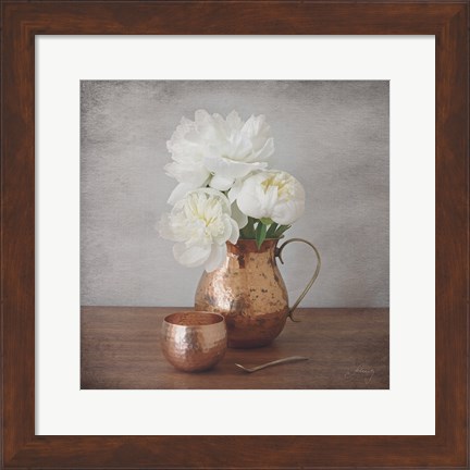 Framed Vintage Peony Dreams III Print