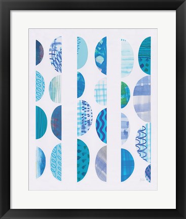 Framed Half Moon Abstract II Vertical Print