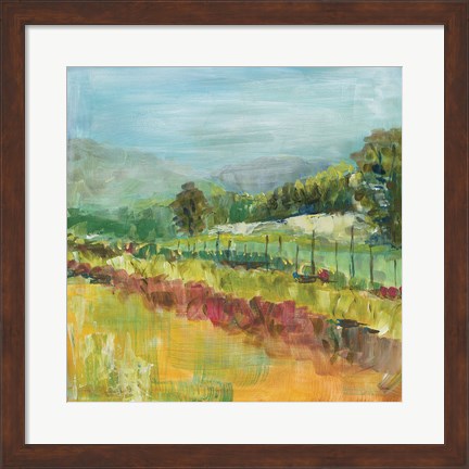 Framed Mountain Garden Print