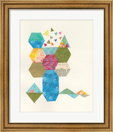 Framed Modern Abstract Design I Print