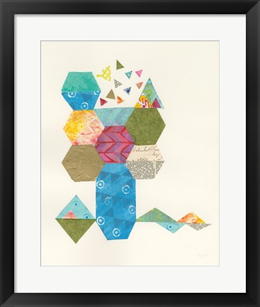 Framed Modern Abstract Design I Print