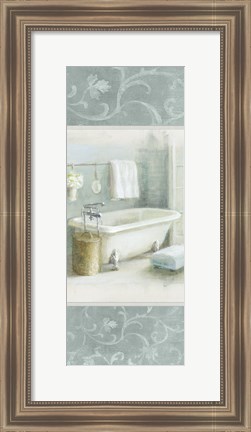 Framed Refreshing Bath Brocade III Print