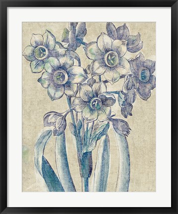 Framed Belle Fleur IV Crop Linen Print