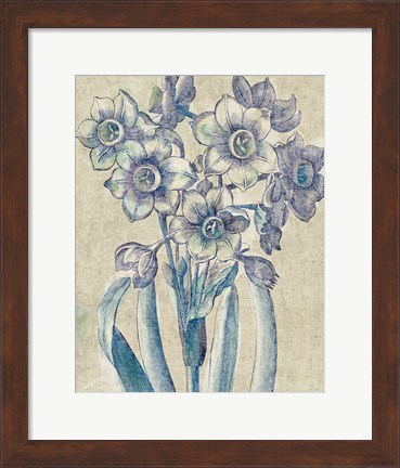 Framed Belle Fleur IV Crop Linen Print