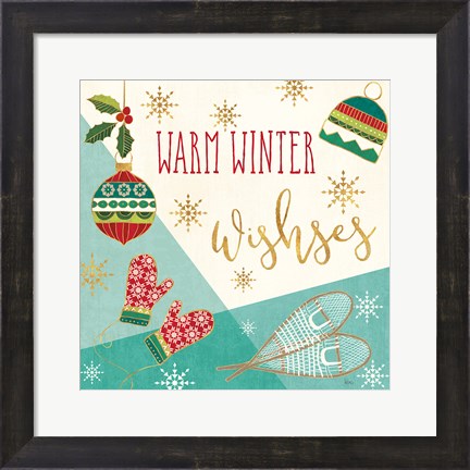 Framed Winter Wishes I Print