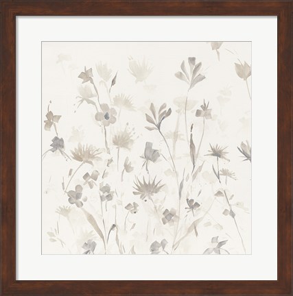 Framed Garden Shadows II Print