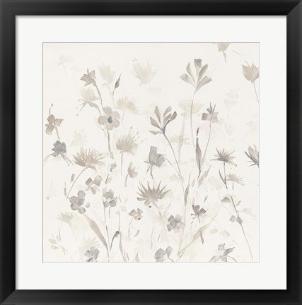 Framed Garden Shadows II Print