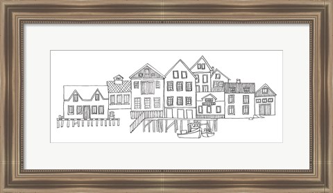 Framed Nordic Village II Print