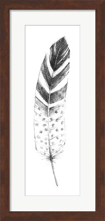 Framed Spirit Feather VII Print