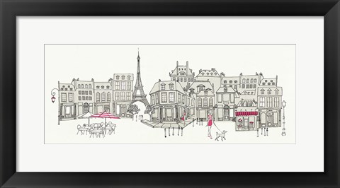 Framed World Cafe II Paris Pink Print