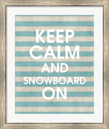 Framed Snowboard On Part II Print