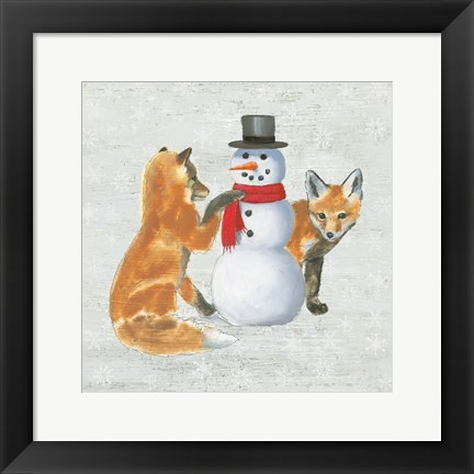 Framed Christmas Critters V Print