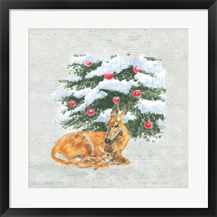 Framed Christmas Critters VII Print